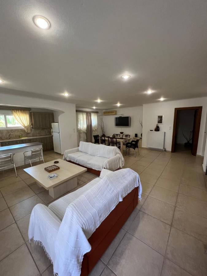 Apartment In Salamina With Garden & Sea View Selinia Exterior photo