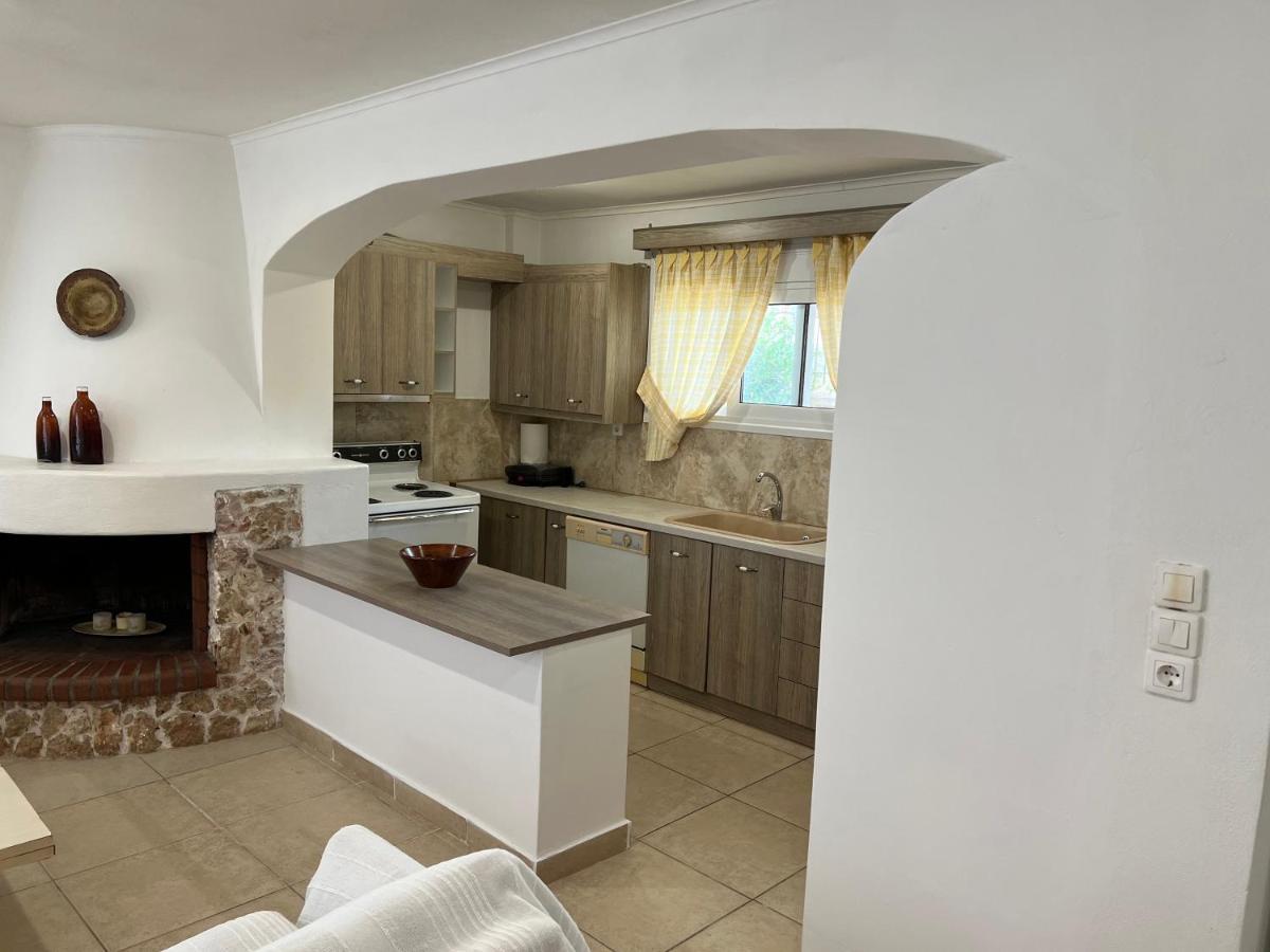 Apartment In Salamina With Garden & Sea View Selinia Exterior photo